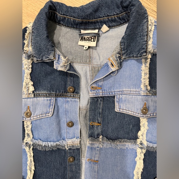 The Ragged Priest Blue Patchwork Jean Jacket - Picture 5 of 6